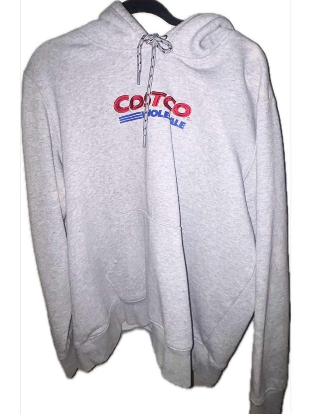 “Costco” Men's Gray Hooded Sweatshirt
